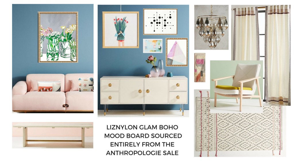Glam_boho_mood_board_pops_of_soft_colour_gallery_wall