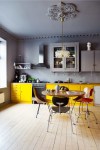 Norway_kitchen_yellow_and_grey_with_vintage_chairs