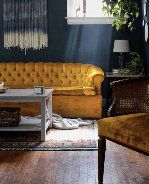 Mustard_Yellow_Sofa_and_dark_walls_FleetingInterest