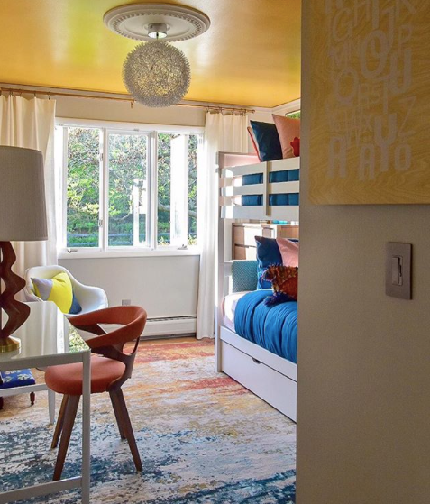 TheRathProject_Yellow_ceiling_in_bedroom