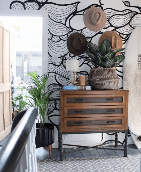 one-four-six-boho-wall-mural