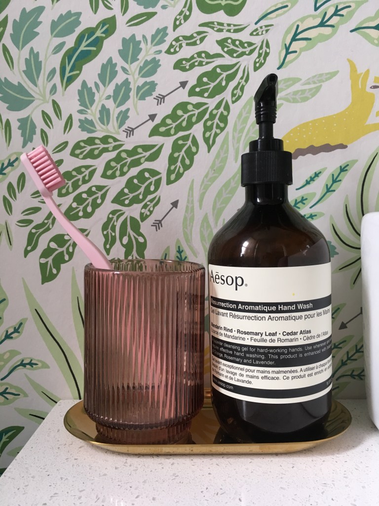 Liznylon_bathroom_with_aesop_soap_pink_hay_toothbrush