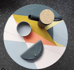 Happy_Retro_Furniture_upcycle_tables_in_muted_geometric_colours