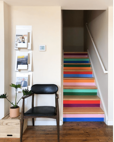 Banyan_Bridges_painted_stair_treads_creates_distraction_from_narrow_hall