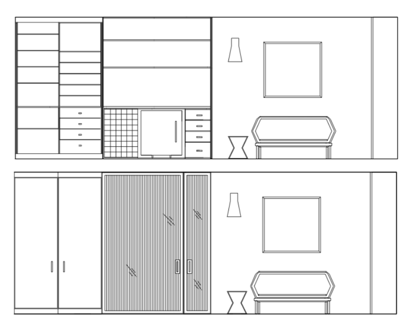 Liznylon_Auto_CAD_elevation_with_built-ins_and_sofa