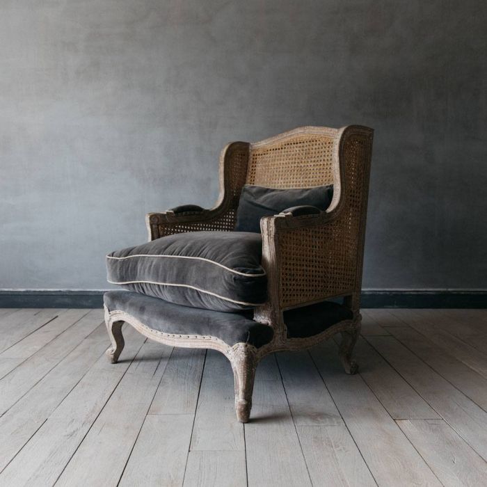 Graham_Green-caden-cane-grey-velvet-armchair