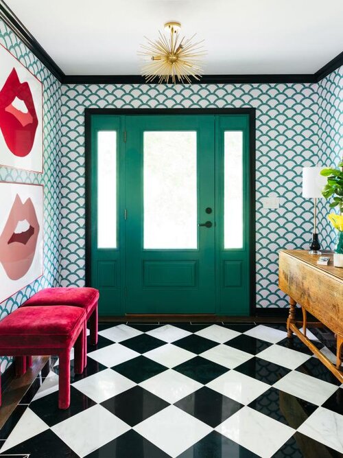 bold-entry-with-wallpaper-painted-woodwork-the-rath-project