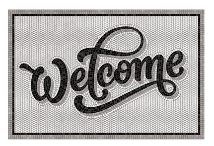 Amara-welcome-vinyl-door-mat-grey-black-mosaic-design