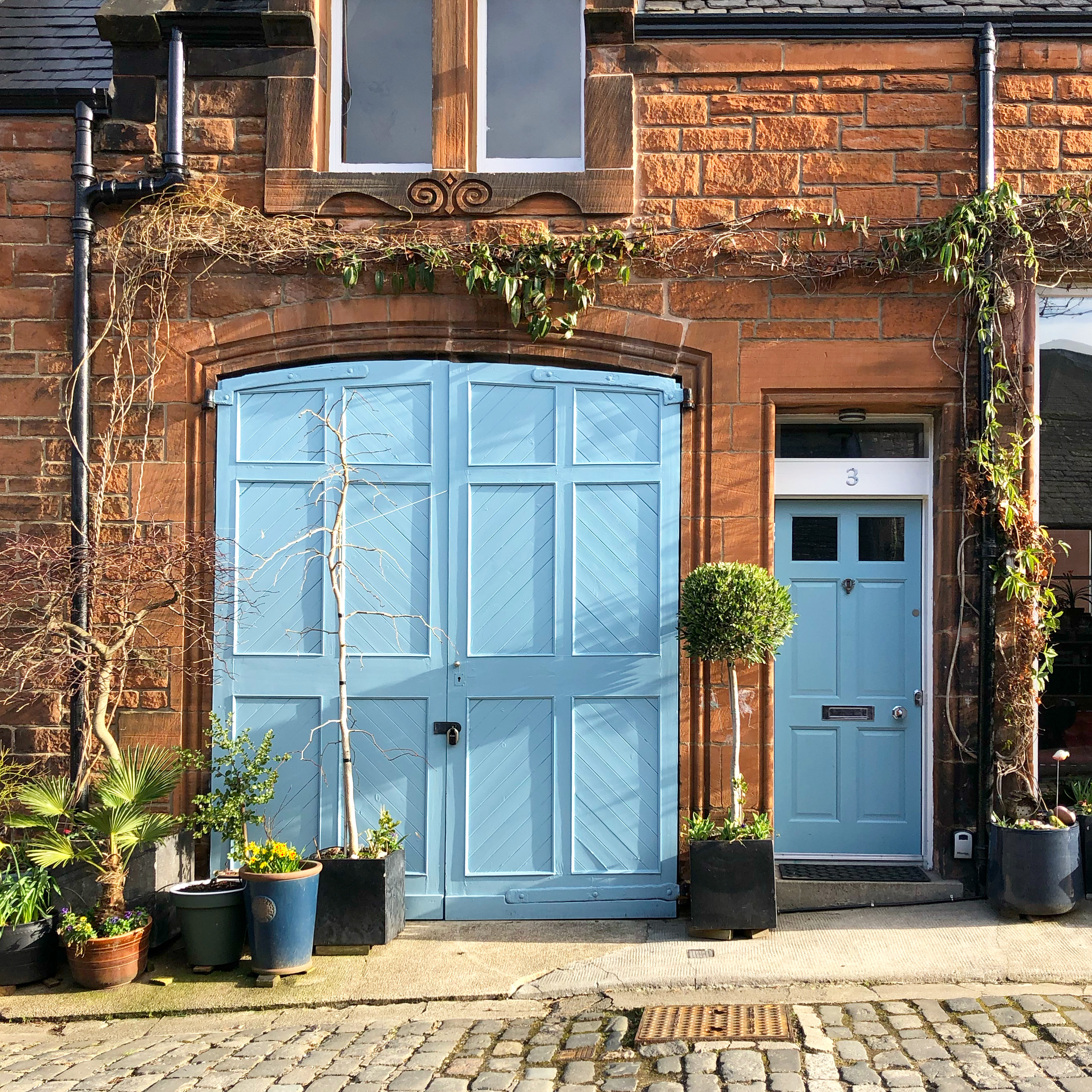 Liznylon-around-edinburgh-colourful-mews-front-door